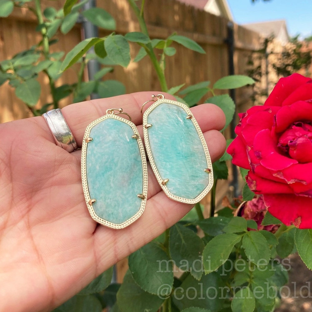 Kendra Scott Danielle Earrings in Amazonite - Picture 3 of 5